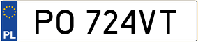Trailer License Plate